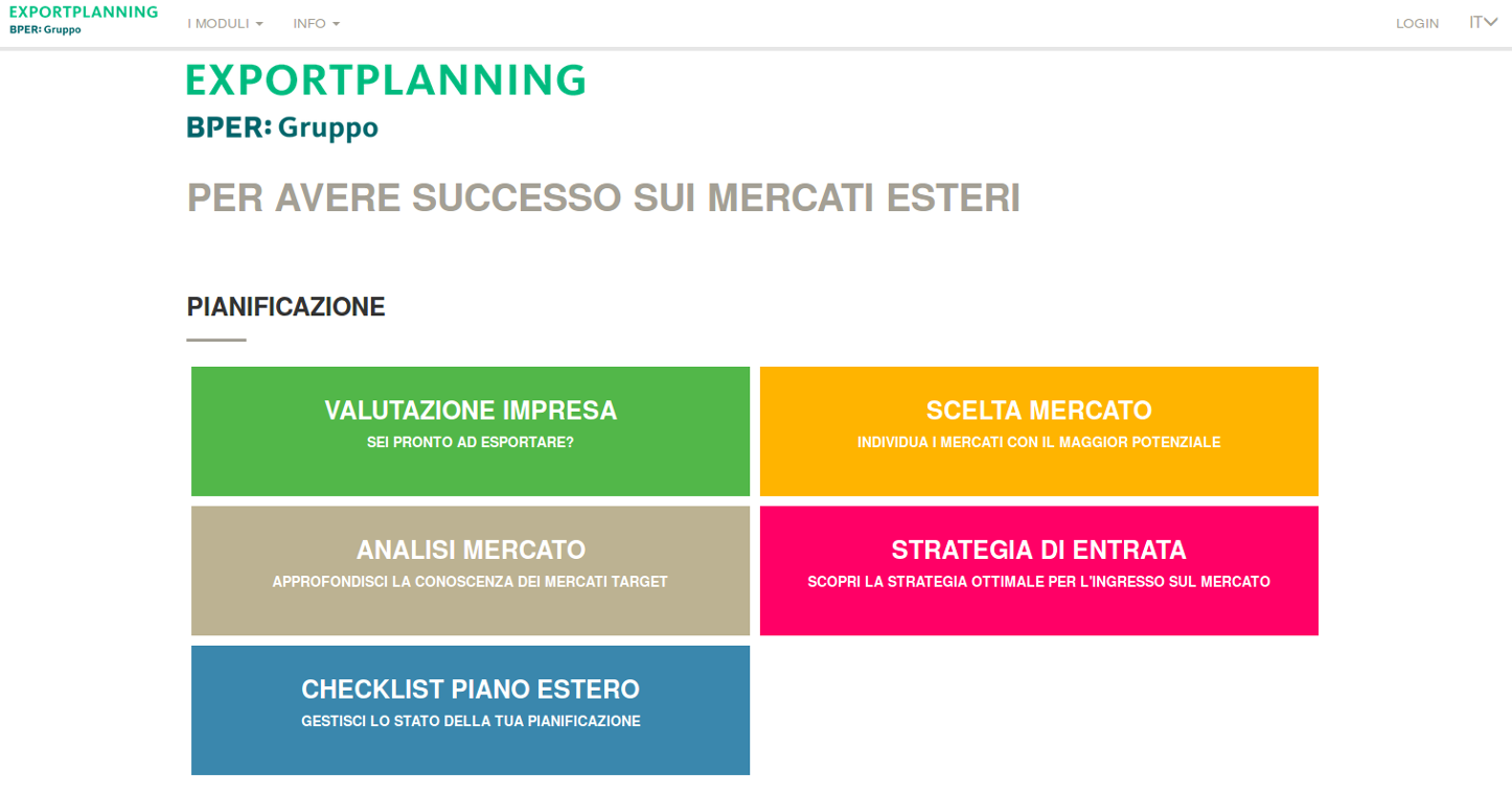 BperEstero - ExportPlanning